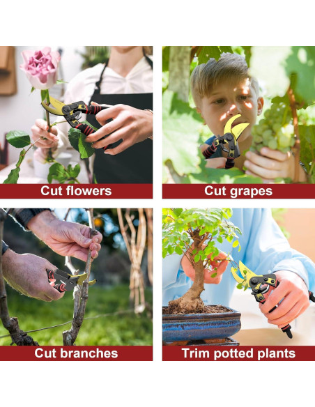 Tijeras de Jardín JiveSnip de Titanio Ajustables para Poda