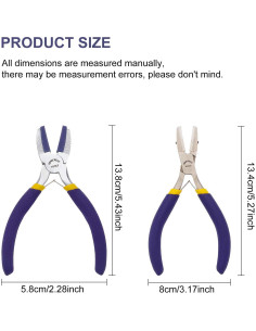 Juego de Alicates de Doble Mandíbula Nylon BENECREAT 2 Piezas 2