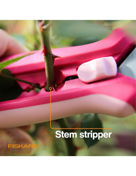 Tijeras de Podar Fiskars 1074380 - Bypass 1.27 cm Rosa Pétalo