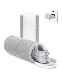 Bolsa de Lavado de Zapatos Chenille Reutilizable 17.78x33.02cm Gris