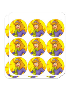 Planificador de Personaje Scooby Doo - Stickers 18 Unidades