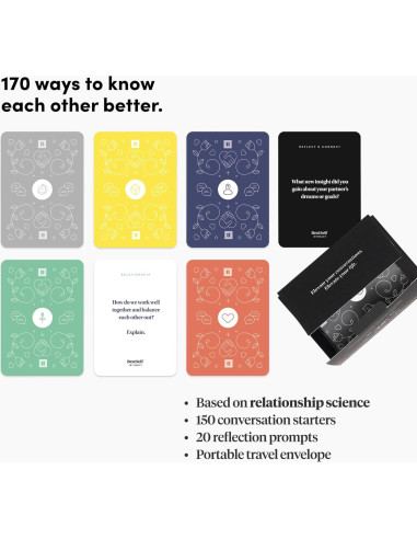 Juego de Cartas de Intimidad BestSelf - 170 Preguntas para Parejas