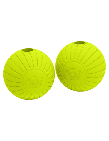 Pelota de Fetch Chew King Supreme 6.35 cm - Caucho Natural Duradero