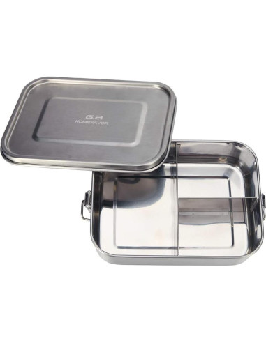 Caja de Almuerzo Acero Inoxidable G.a HOMEFAVOR 1200 ml 3 Compartimentos