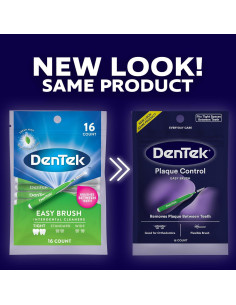Limpiadores Interdentales DenTek Easy Brush 16 Unidades Ajustados 2