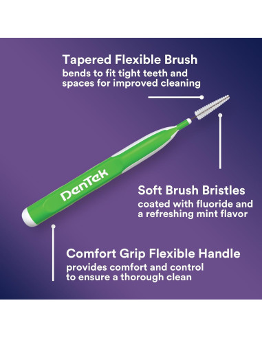 Limpiadores Interdentales DenTek Easy Brush 16 Unidades Ajustados
