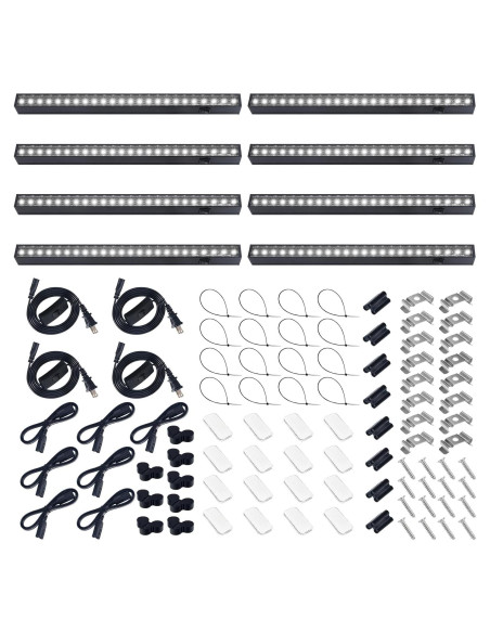 Luces de Crecimiento LED Barrina T5 1ft 5000K 8 Paquetes