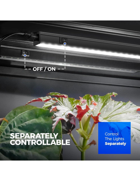 Luces de Crecimiento LED Barrina T5 1ft 5000K 8 Paquetes