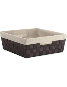 Tote de Estante con Forro Whitmor Espresso 33x38x12 cm 2