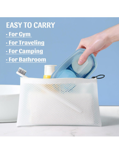 Estuche de Jabón de Viaje Ozner Azul - Portajabón Multiusos