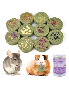 Bloques de Masticar Heno Timothy ERKOON 100% Comestibles 10 Unidades