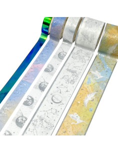 Set de Cinta Washi y Pegatinas Decorativas Allydrew - 10 Rollos y 10 Hojas 2