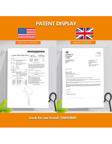 Ganchos Q-Hanger TAIHUIMY 30 Pcs con Hebilla de Seguridad 18 kg