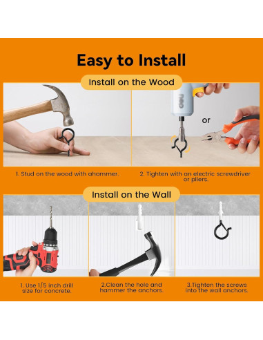 Ganchos Q-Hanger TAIHUIMY 30 Pcs con Hebilla de Seguridad 18 kg