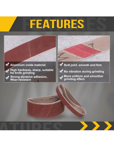 Cinta de Lijado 38mm x 762mm 150 Grano CoCud - 20 Pcs