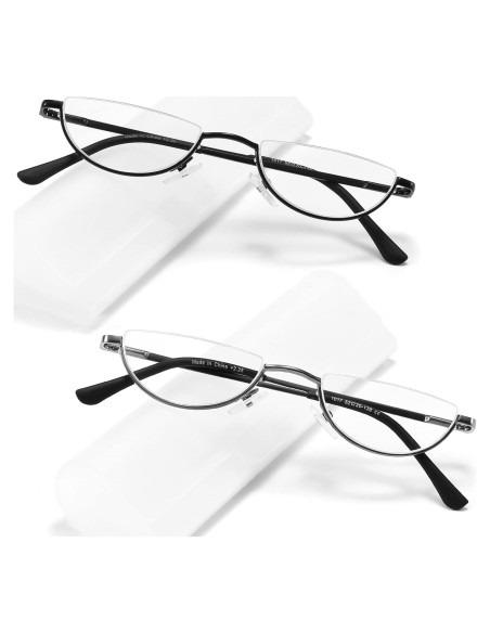 Gafas de Lectura TOVEEN 2 Piezas Anti Luz Azul UV400