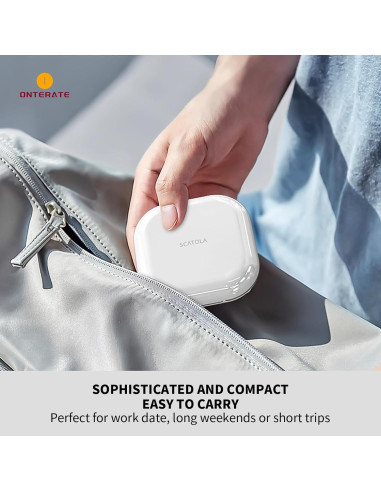 Estuche Organizador de Pastillas ONTERATE Negro 4 Compartimentos