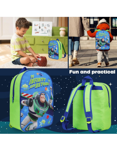 Mochila Get Trend Disney Buzz Azul para Niños 3+