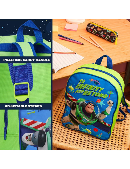 Mochila Get Trend Disney Buzz Azul para Niños 3+