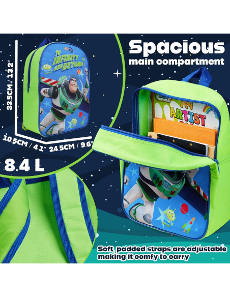 Mochila Get Trend Disney Buzz Azul para Niños 3+