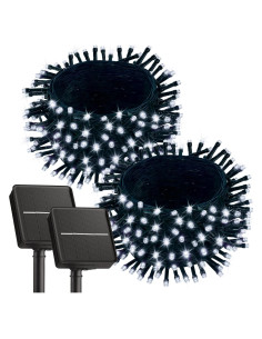 Luces de Cadena Solares Brightown 14m 120 LED IP65 2 Paquete