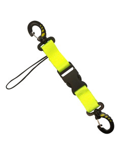Lanyard de Buceo Scuba Choice Amarillo con Clips Dobles