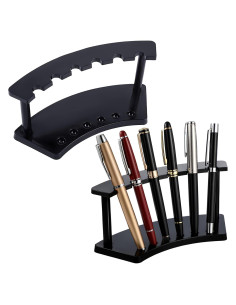 Soporte de Plástico para Bolígrafos Tinlade 2 Piezas Negro