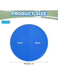 Marcadores de Punto Antideslizantes PATIKIL 10 cm Azul - 12 Pcs 2