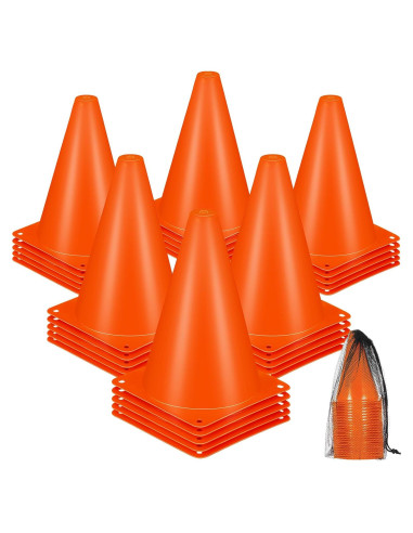 Conos de Entrenamiento Syhood 30 Piezas Naranja 18 cm