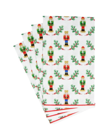 Servilletas de Invitado Caspari 15 Pzas - Diseño Cascanueces