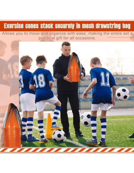 Conos de Entrenamiento Syhood 30 Piezas Naranja 18 cm