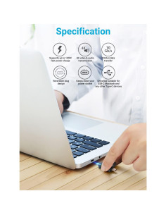 Convertidor OTG 2 en 1 USB 3.0 URWOOW a Micro USB y Tipo C 2