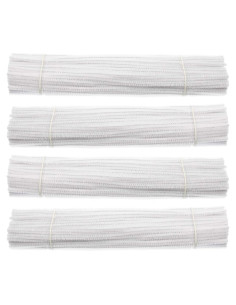 400 Limpiapipas Chenille Blancos Waycreat para Manualidades DIY