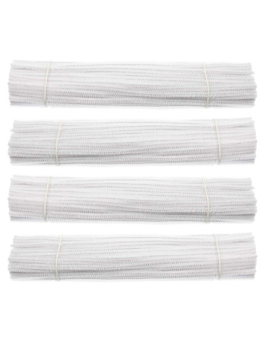 400 Limpiapipas Chenille Blancos Waycreat para Manualidades DIY