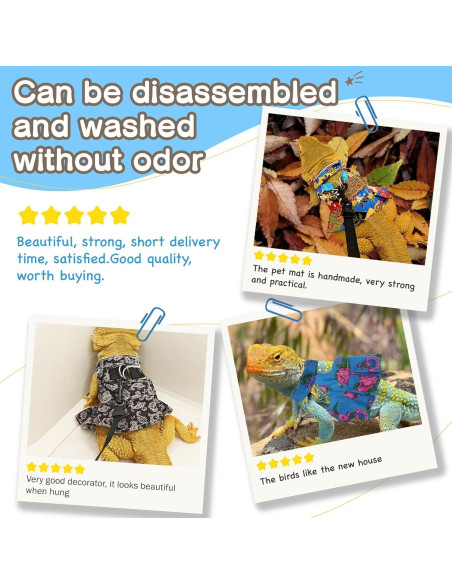 Arnés y Correa Ajustable HOKABLE para Lagarto y Pequeños Animales