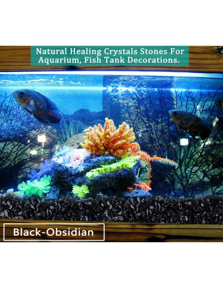 Chips de Obsidiana Negra Natural MAIBAOTA 200g para Decoración Chips de Obsidiana Negra Natural MAIBAOTA 200g para Decoración