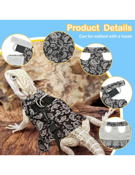 Arnés y Correa Ajustable HOKABLE para Lagarto y Pequeños Animales