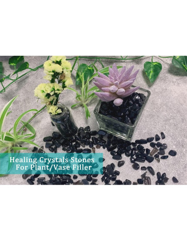 Chips de Obsidiana Negra Natural MAIBAOTA 200g para Decoración