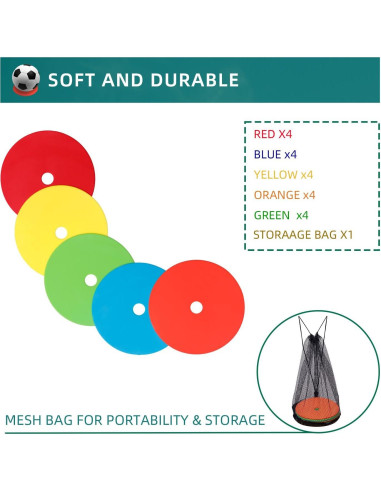 Marcadores de Punto Antideslizantes LZKIB 15 cm 20 Piezas