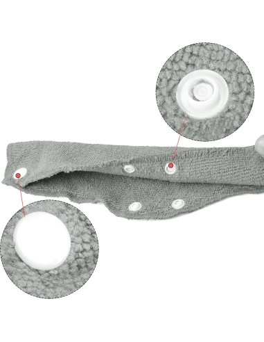 Banda Absorbente para Casco Jmkcoz 10 Piezas Algodón Gris