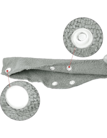 Banda Absorbente para Casco Jmkcoz 10 Piezas Algodón Gris