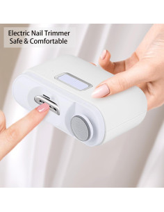 Cortador de Uñas Eléctrico MUYUHOHA 3-en-1 con Luz LED 2