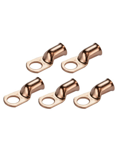 Extremos de Cable de Batería TEMCo 1/0 AWG Cobre Desnudo - Paquete de 5