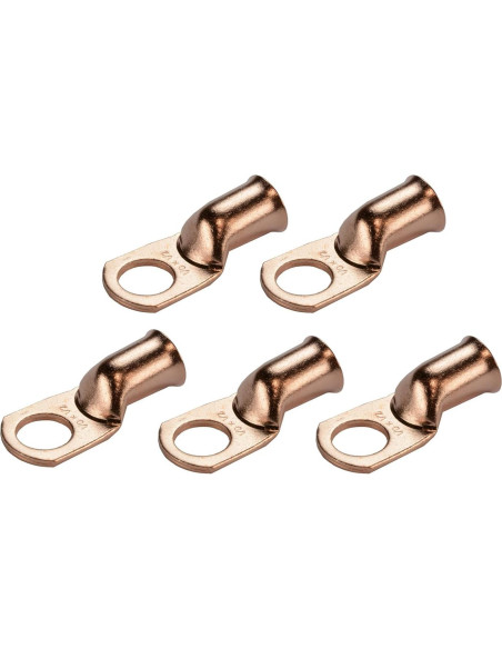 Extremos de Cable de Batería TEMCo 1/0 AWG Cobre Desnudo - Paquete de 5