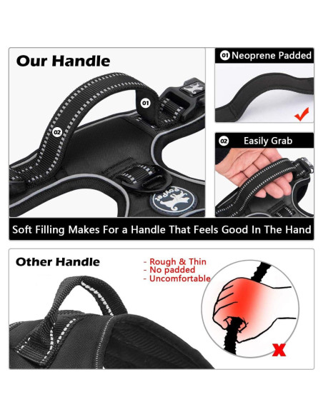 Arnés para Perros PoyPet XS Negro Reflectante Sin Tirones Arnés para Perros PoyPet XS Negro Reflectante Sin Tirones