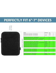 Funda TiMOVO para Kindle 6-7 Pulgadas Negra - Protección y Organización 2