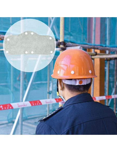 Banda Absorbente para Casco Jmkcoz 10 Piezas Algodón Gris