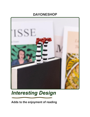 Marcador de Bruja DAYONESHOP - Zapatos Rojos 17.3x3.8 cm