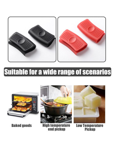 2 Piezas Funda de Silicona Antideslizante Huakaile para Sartén