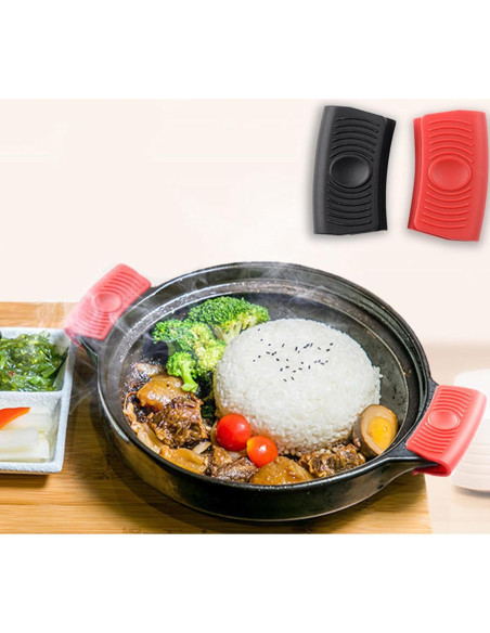 2 Piezas Funda de Silicona Antideslizante Huakaile para Sartén